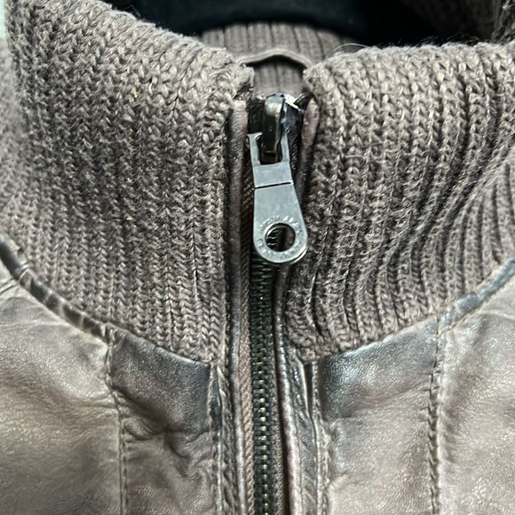 NWOT AMISU TAUPE FAUX LEATHER JACKET - Picture 7 of 16